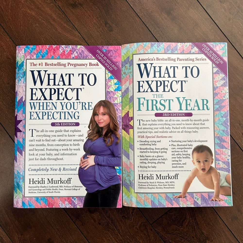 Books: “What to Expect” Pack (Pregnancy & First Year)